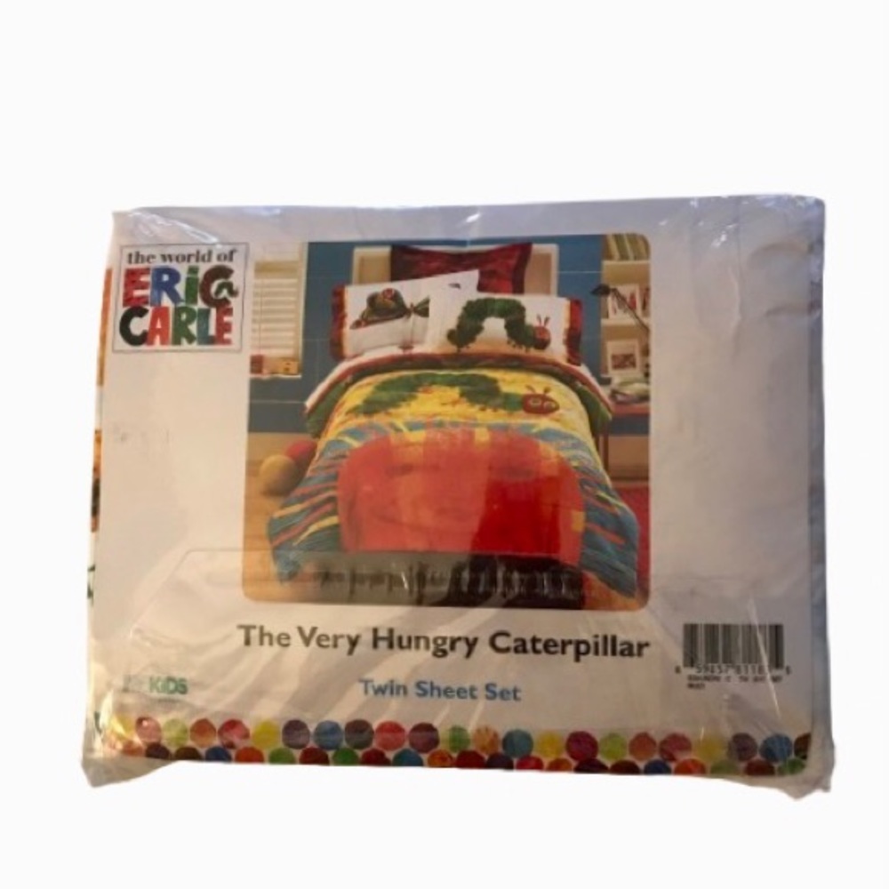 Retired Eric Carle The Very Hungry Caterpillar Twin Sheet set. Brand new!
